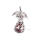 New Women Silver Plated Angel Wing Carnelian Stone Chain Pendant Necklace